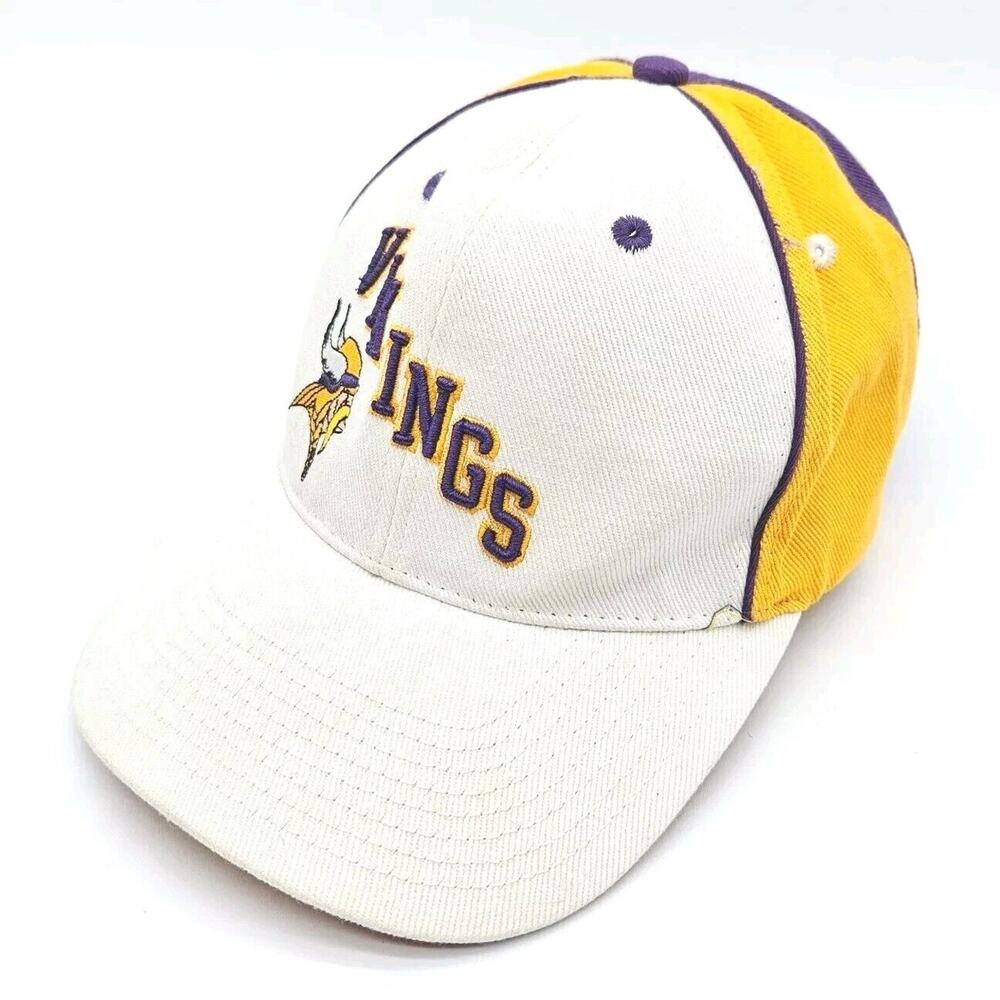 Minnesota Vikings Strapback Hat NFL Equipment Football Dad Cap Embroidered VTG